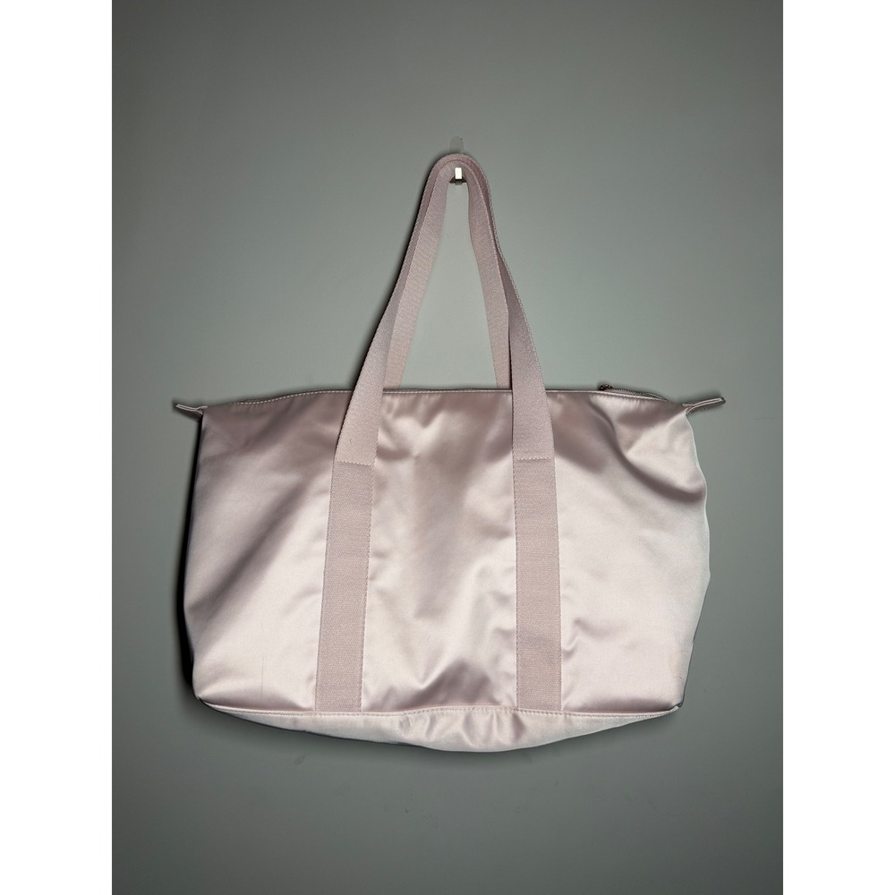 Coach Fragrance Pink Satin Tote Bag Rose Gold Hardware Travel Gym Carryall - Picture 7 of 9